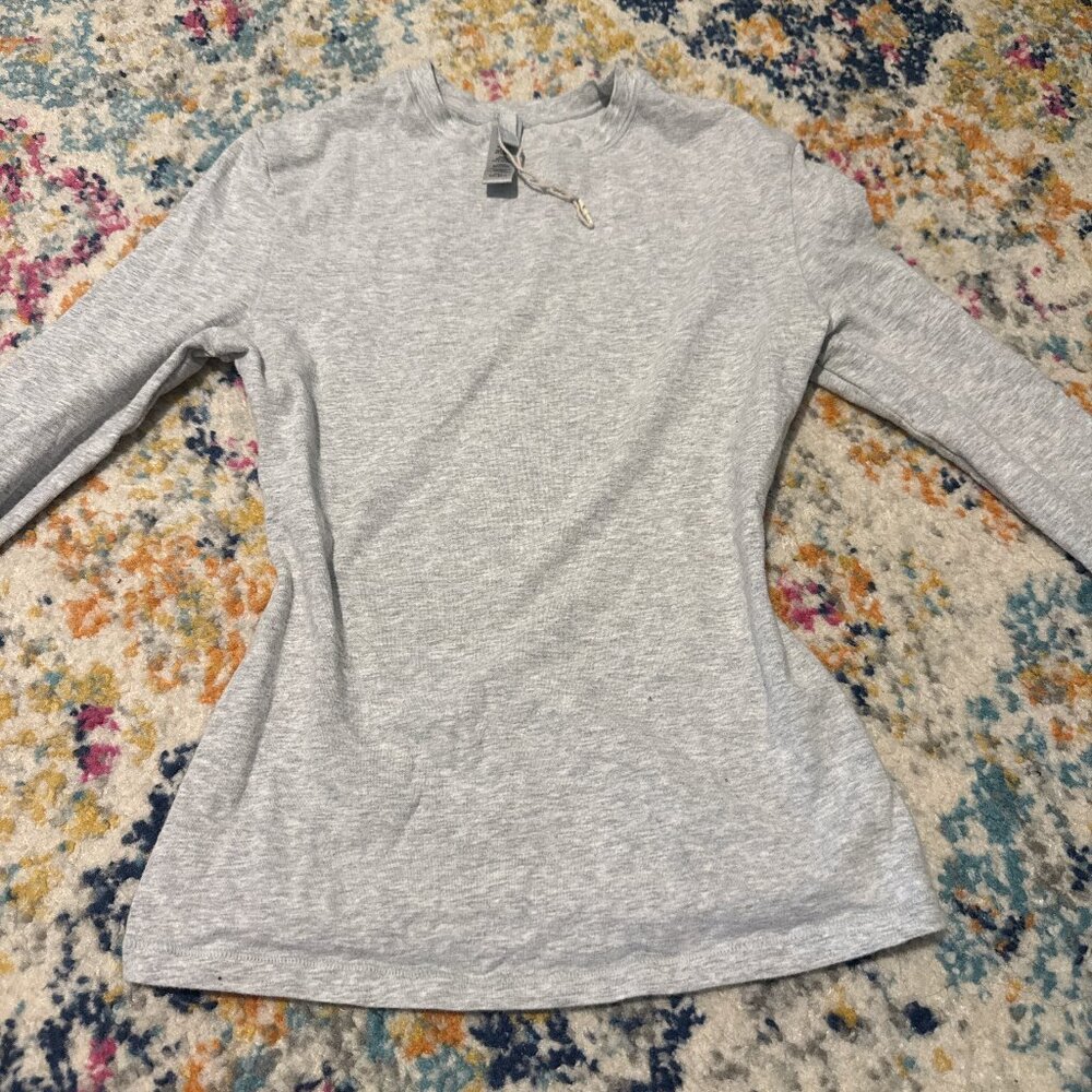 Skims fitted long sleeve, grey, size xs, never worn